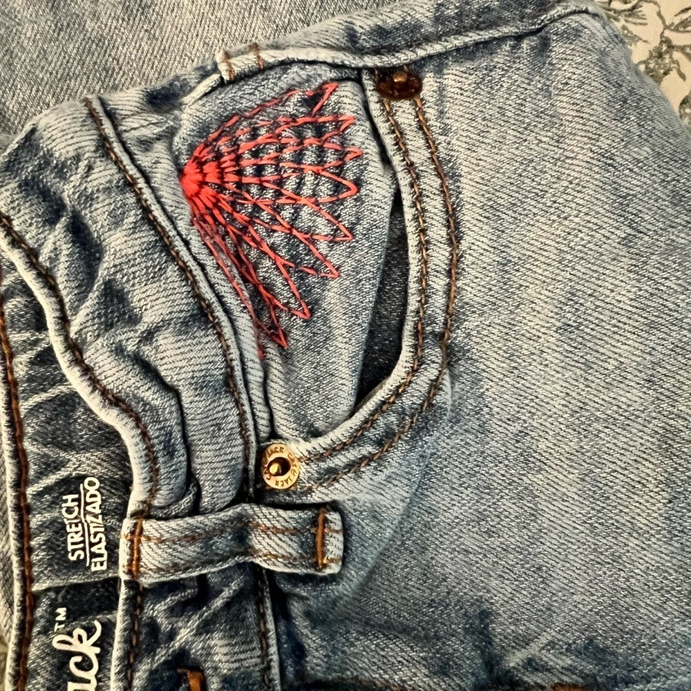 Cat & Jack Kids' Gray Jeans with Fun Patches - Picture 4 of 6